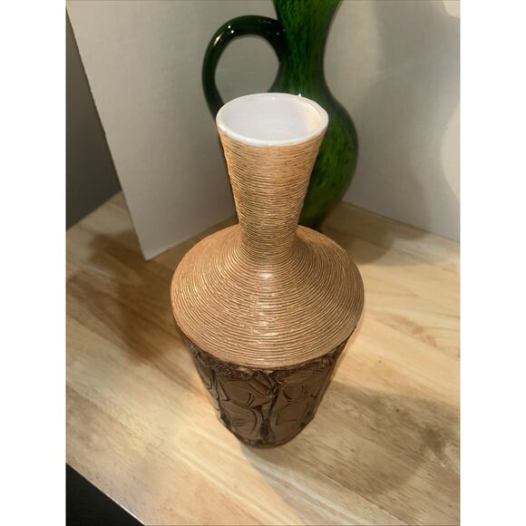 MCM Fratelli Fanciullacci Italian Ceramic Pottery Carved Female Form 13.25” Vase - Picture 14 of 16